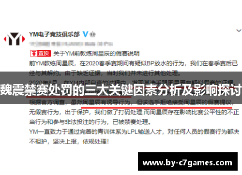 魏震禁赛处罚的三大关键因素分析及影响探讨