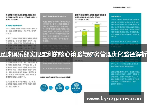 足球俱乐部实现盈利的核心策略与财务管理优化路径解析 足球俱乐部实现盈利的核心策略与财务管理优化路径解析